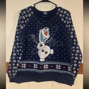 Disney Olaf Ugly Christmas Sweater Size Medium